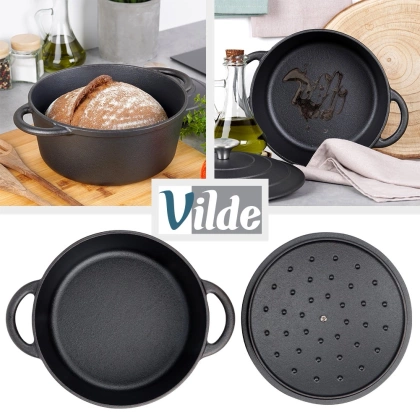 Garnek z pokrywką żeliwny CAST LINE 22 cm, 2,6 l