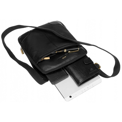 Listonoszka męska z przegrodą na urządzenie przenośne