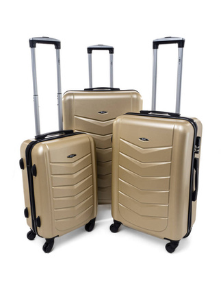 Zestaw 3 walizek KEMER RGL 520 Szampan