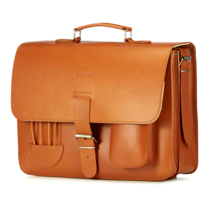 Duża torba skórzana 3w1 KEMER VOOC Vintage P43 Ruda