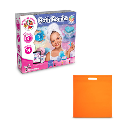 Bath Bombs Kit IV. Gra edukacyjna dostarczany z torebką prezentową z włókniny