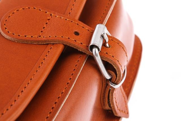 Torebka listonoszka skóra KEMER VOOC Vintage P26 brąz