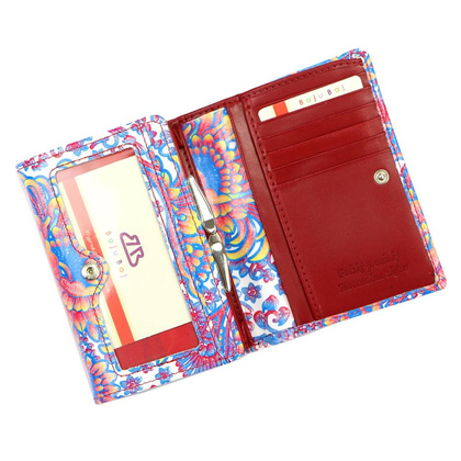 Portfel damski skórzany BB 1208-84-s139 Czerwony