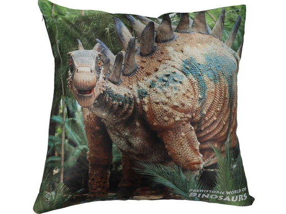 Poduszka z wypełnieniem/suwak - Prehistoric  World of Dinosaurs (CARMANI)