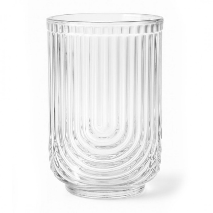 Szklanka ryflowana wysoka 420 ml grube szkło 1szt SZK64