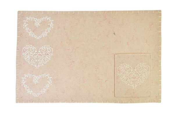 Podkładka filcowa beżowa