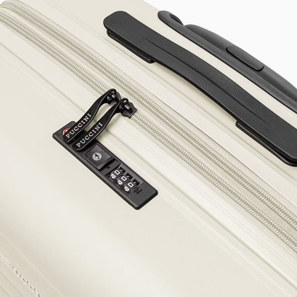 Średnia walizka PUCCINI SEOUL PP028B 0 Biała