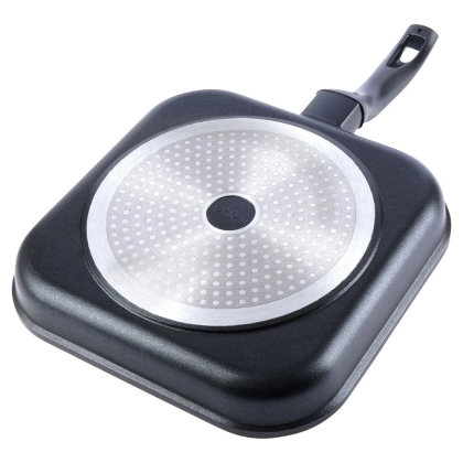 Patelnia grillowa grill 26x26 cm granitowa GRANDE