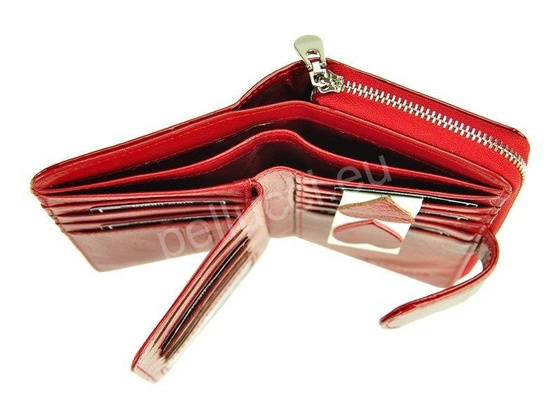 Portfel damski skórzany PELLUCCI BC-116 Jagoda