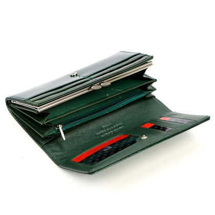 Portfel damski skórzany PIERRE CARDIN 07 SHINY 100 Czarny