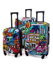Zestaw 3 walizek KEMER RGL PRINT PICASSO Multikolor