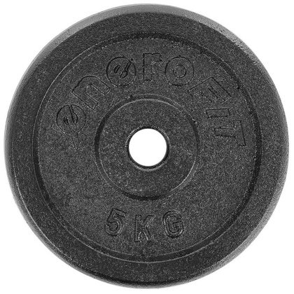 OBCIĄŻENIE ŻELIWNE CZARNE 5 KG ENERO FIT fi26,5