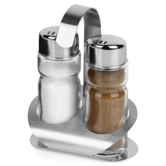 Przyprawnik na sól pieprz solniczka w stojaku