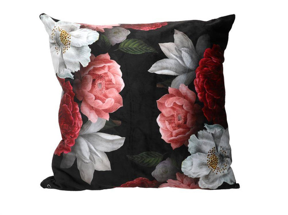 Poduszka z wypełnieniem/suwak - Kwiaty (CARMANI)