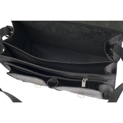 Teczka skórzana KEMER B 904/JUCHT Czarna