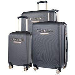 Zestaw walizek PUCCINI LOS ANGELES ZWABS017 8 Szare