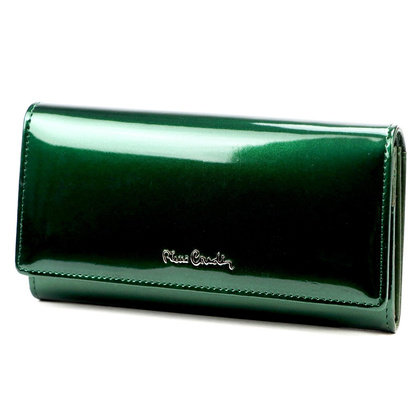 Portfel damski skórzany PIERRE CARDIN 07 SHINY 100 Turkus