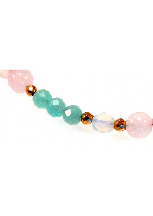 Bransoletka Amazonit Kwarc 925