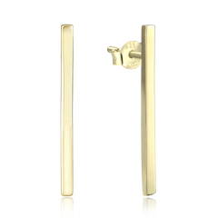 MINET Eleganckie pozłacane srebrne kolczyki sztyfty