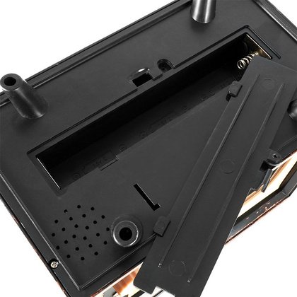 Kominek elektryczny LED ze ściemniaczem telewizor retro 22x13x18 cm