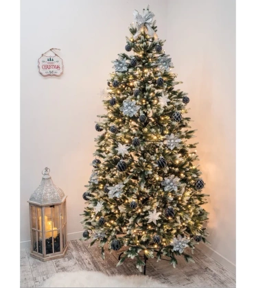 Choinka sztuczna PE07 150 cm napruszana z metalowym stojakiem