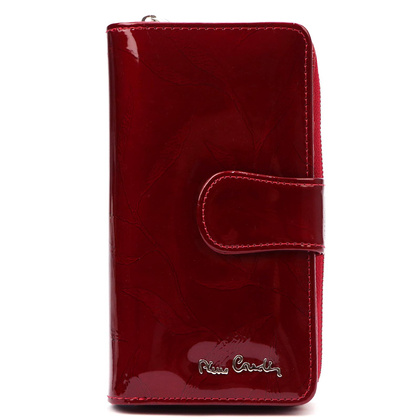 Duży skórzany portfel damski Pierre Cardin