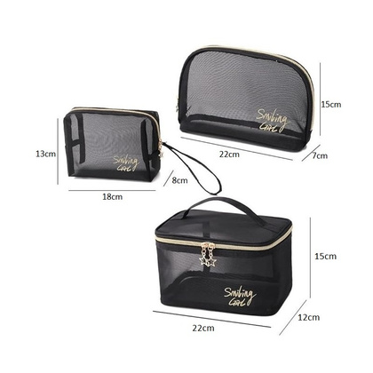 Kosmetyczka organizer na kosmetyki SMILING GIRL rozm. S 22x15x7cm KS110