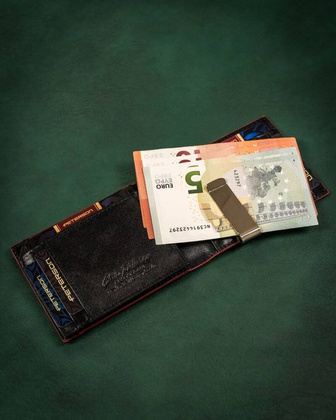 Elegancki skorzany portfel meski z systemem RFID