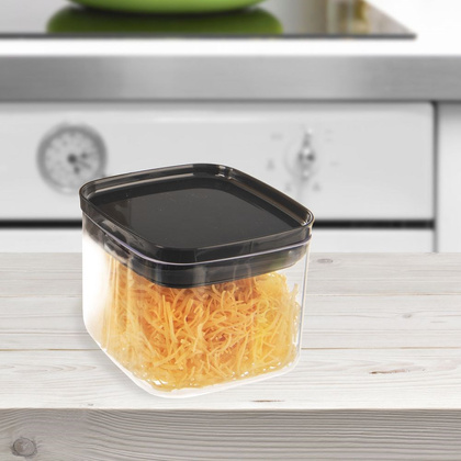Pojemnik kuchenny kwadratowy z pokrywką i uszczelką do żywności 700 ml