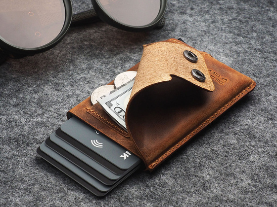 "THE COWBOY CAPITAL" Portfel RFID - SADDLE LEATHER 1950