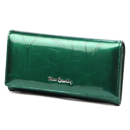 Duży skórzany portfel damski Pierre Cardin 
