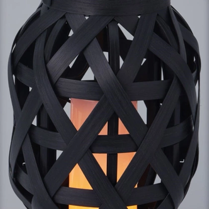 Lampa ogrodowa lampion solarny wiszący latarnia świeca LED