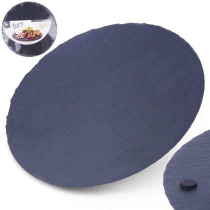 Deska taca kamienna podstawka łupek 30 cm talerz kamienny