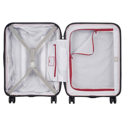 Delsey New Segur 2.0 Mała twarda niebieska walizka kabinowa na kółkach 55 cm