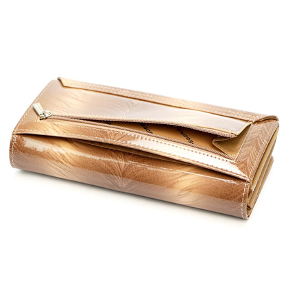 Duży portfel damski skórzany PELLUCCI FF-102 Zielony