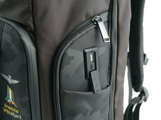 Plecak, torba sportowa na laptop 15' AERONAUTICA MILITARE Drone Szary