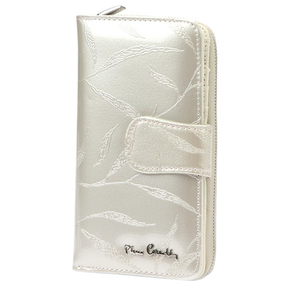 Duży skórzany portfel damski Pierre Cardin
