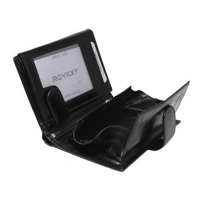 Portfel męski skórzany PELLUCCI N62L-RVTP RFID Czarny / Czerwony