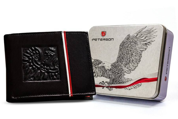 Skórzany portfel męski z ochroną kart rfid