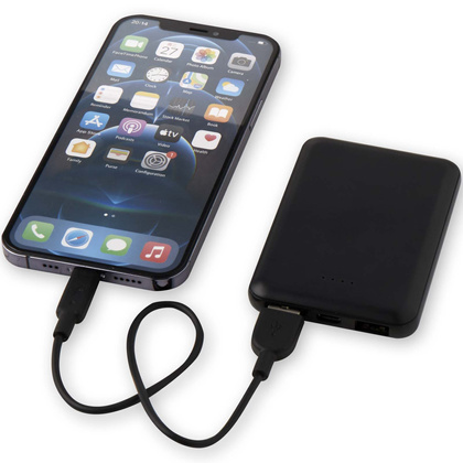 Asama powerbank o pojemności 5000 mAh Type-C z tworzyw sztucznych pochodzących z recyklingu