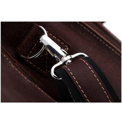 Skórzana torba na ramię teczka KEMER VOOC TC5 brąz