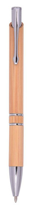 Pióro kulkowe TUCSON BAMBOO, brązowy, srebrny
