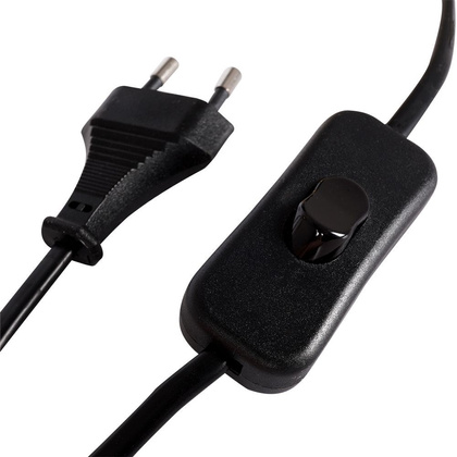 Lampa stołowa z kloszem abażurem lampka nocna czarna z metalową podstawą loft 26x14 cm