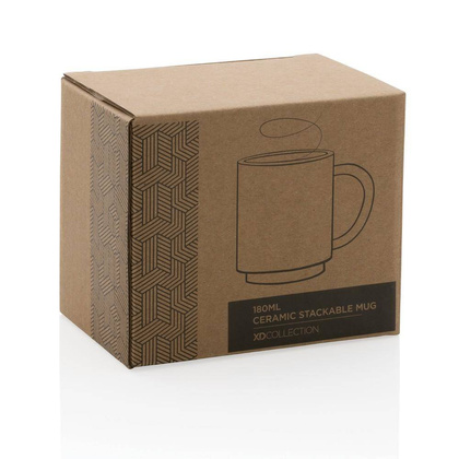 Kubek ceramiczny 180 ml UPOMINKARNIA Czarny