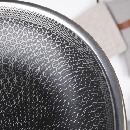 Patelnia stalowa nieprzywierająca premium COOKCELL HYBRYD 28 cm głęboka