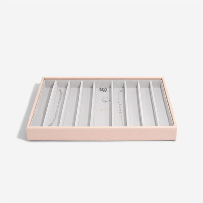 Szkatułka na naszyjniki Stackers 9 komorowa supersize różowa