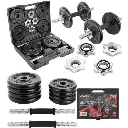 Hantla Żeliwna 19 Kg ( 2X9.5 Kg ) Walizka Eb Fit