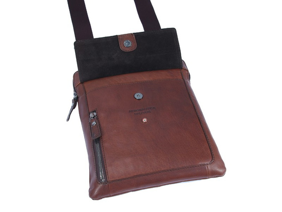 Torba listonoszka Aeronautica Militare Vintage brąz