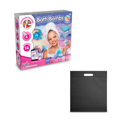 Bath Bombs Kit IV. Gra edukacyjna dostarczany z torebką prezentową z włókniny