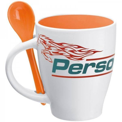 Zestaw do kawy ceramiczny PALERMO 250 ml Pomarańczowy